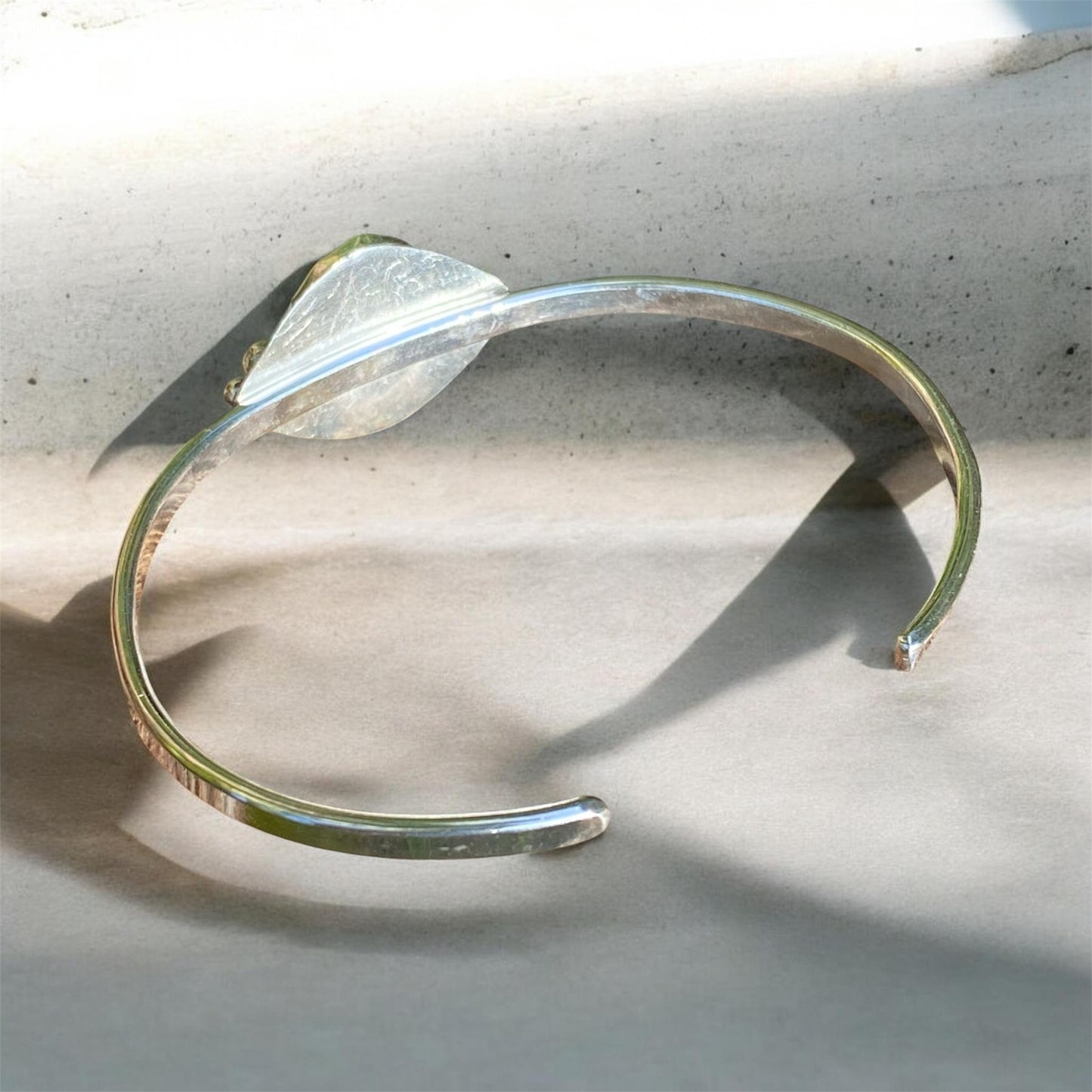 Handmade Sterling Silver Chrysocolla Cuff Bracelet sold