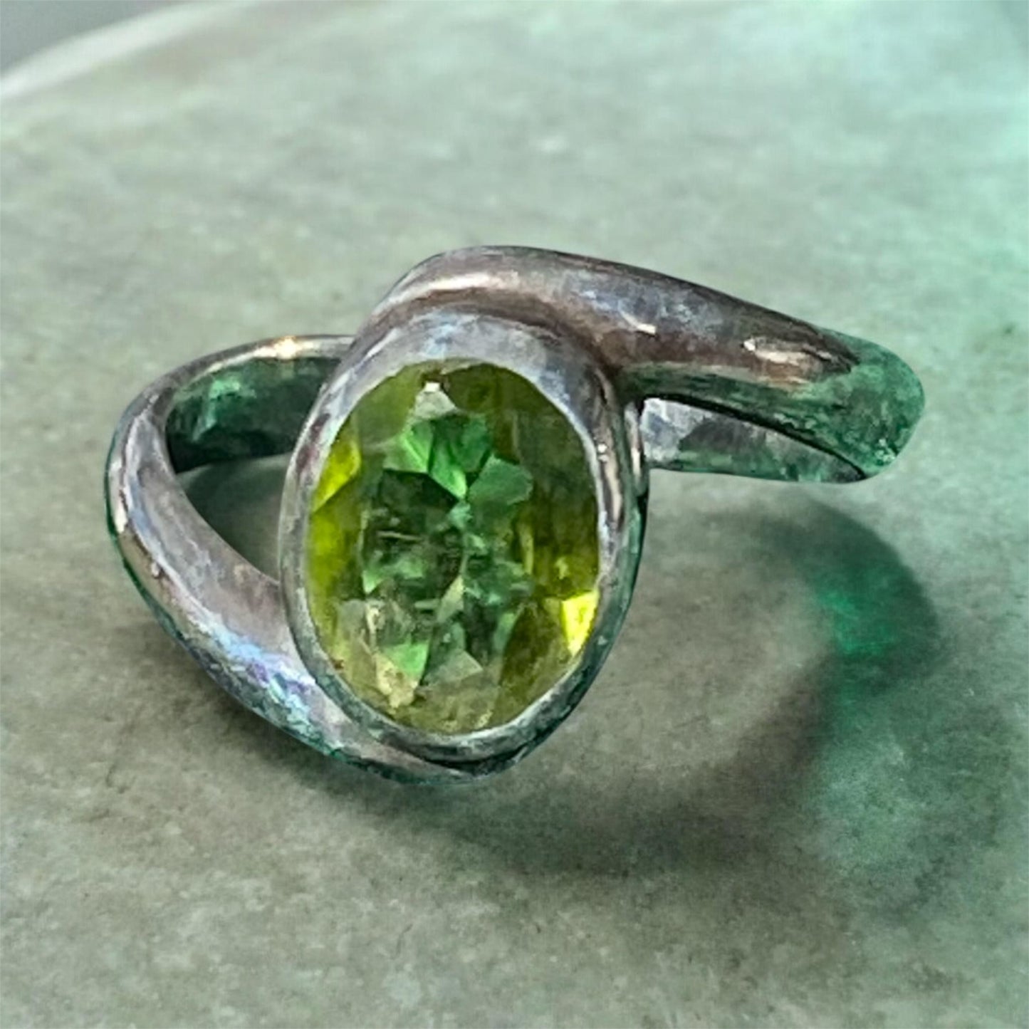 Peridot Sterling Silver Ring