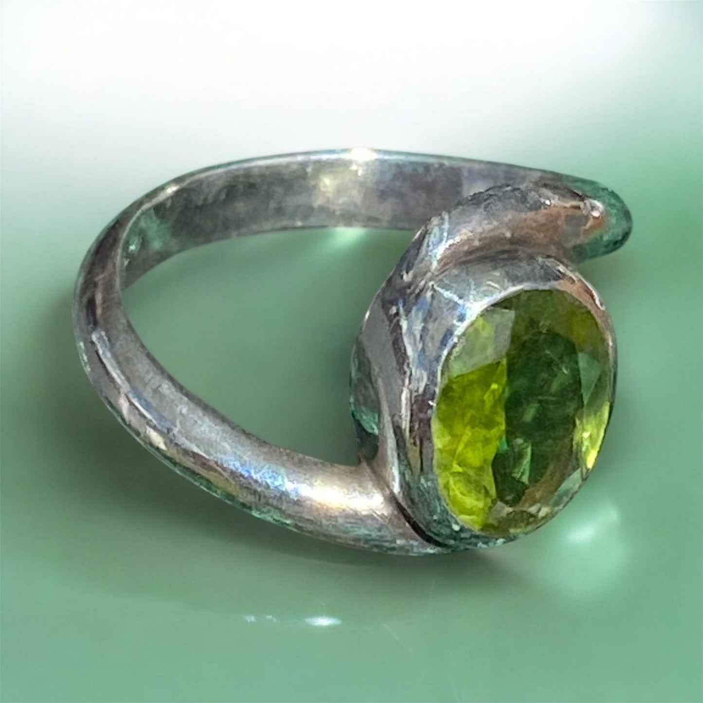 Peridot Sterling Silver Ring