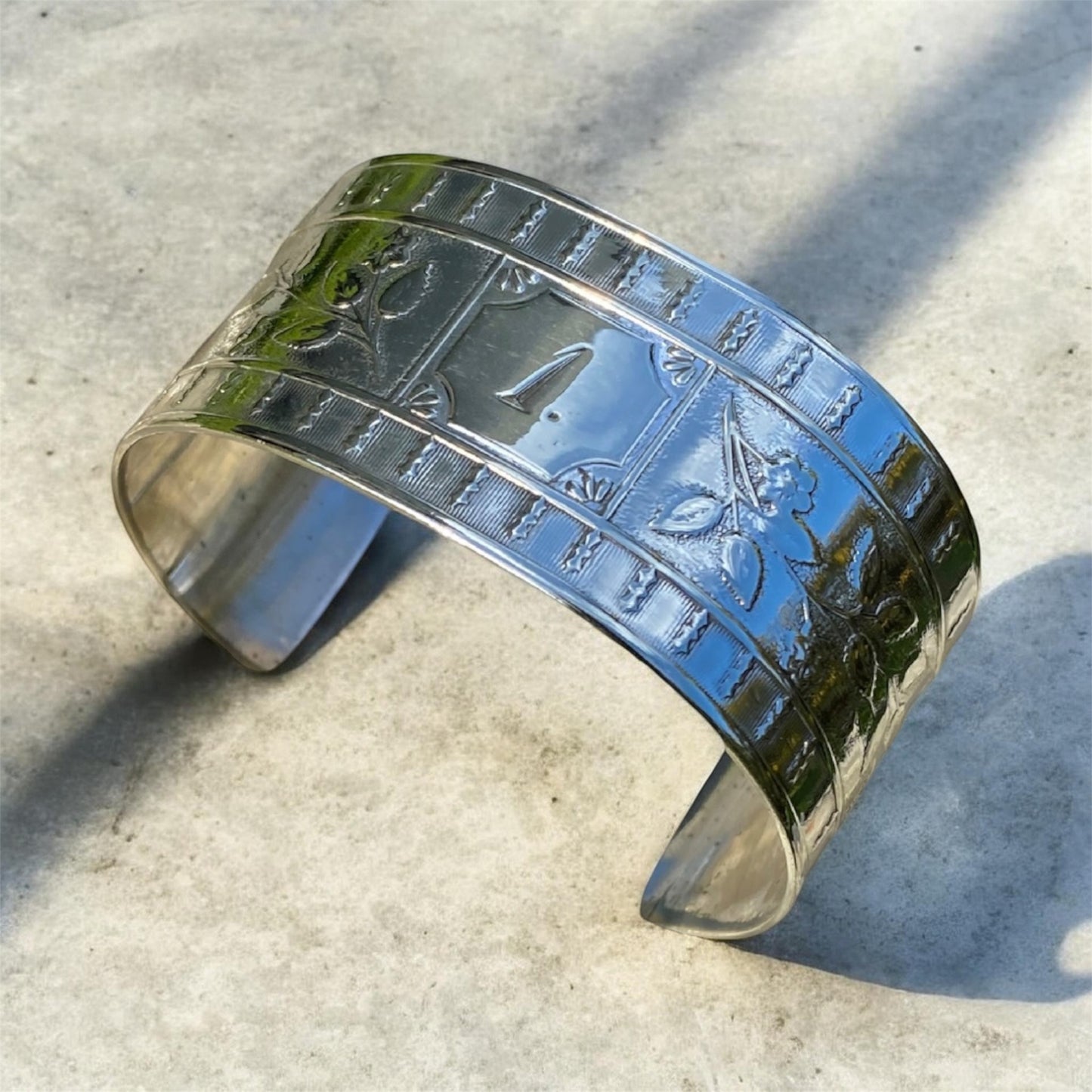 Antique Edwardian Sterling Silver Napkin Ring Cuff No. 4