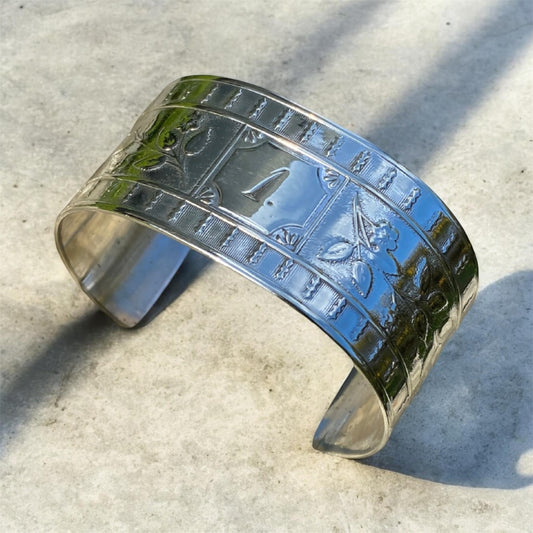 Antique Edwardian Sterling Silver Napkin Ring Cuff No. 4