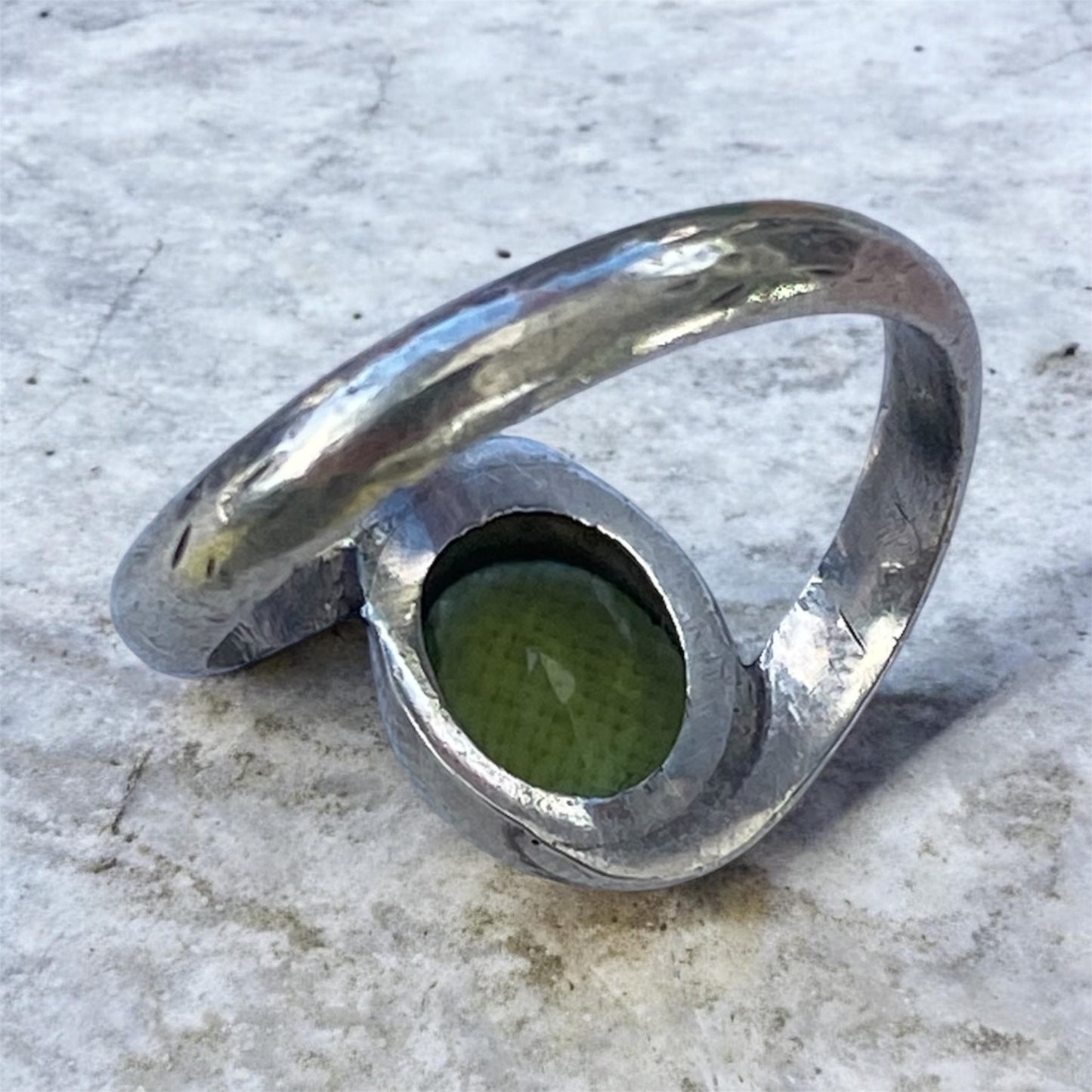 Peridot Sterling Silver Ring