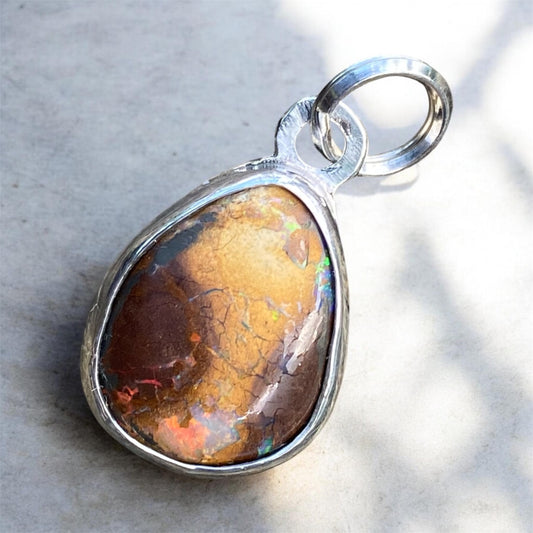 Custom Boulder Opal Pendant sold