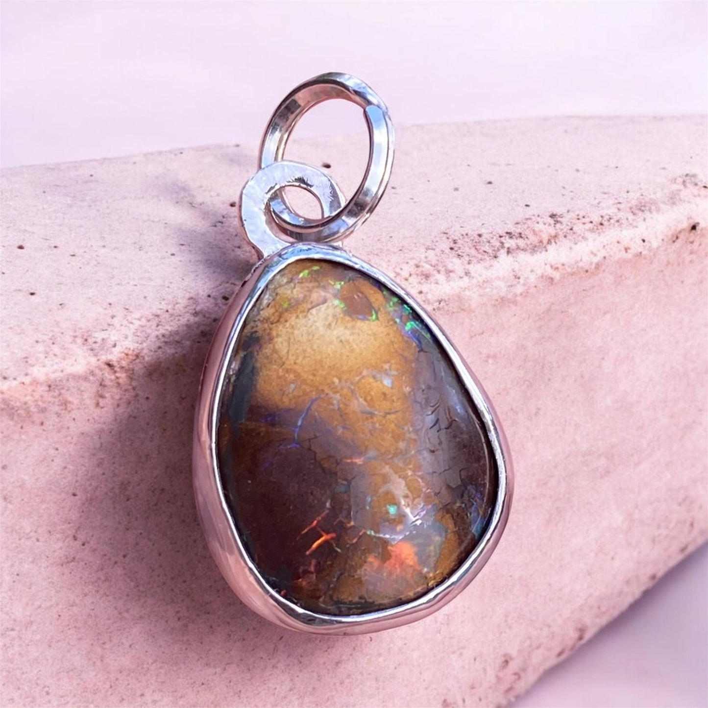 Custom Boulder Opal Pendant sold