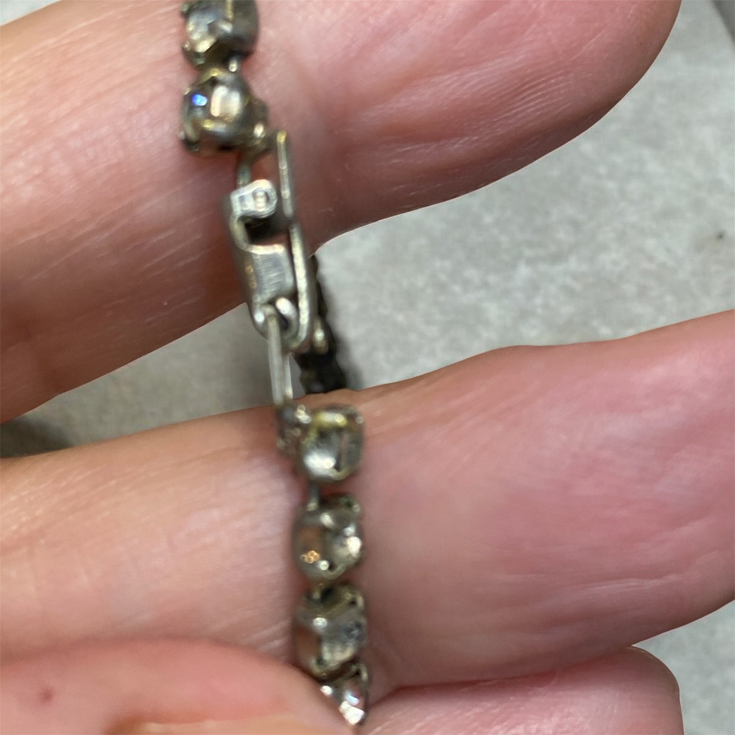 Vintage Rhinestone Drop Necklace | Estate Collection