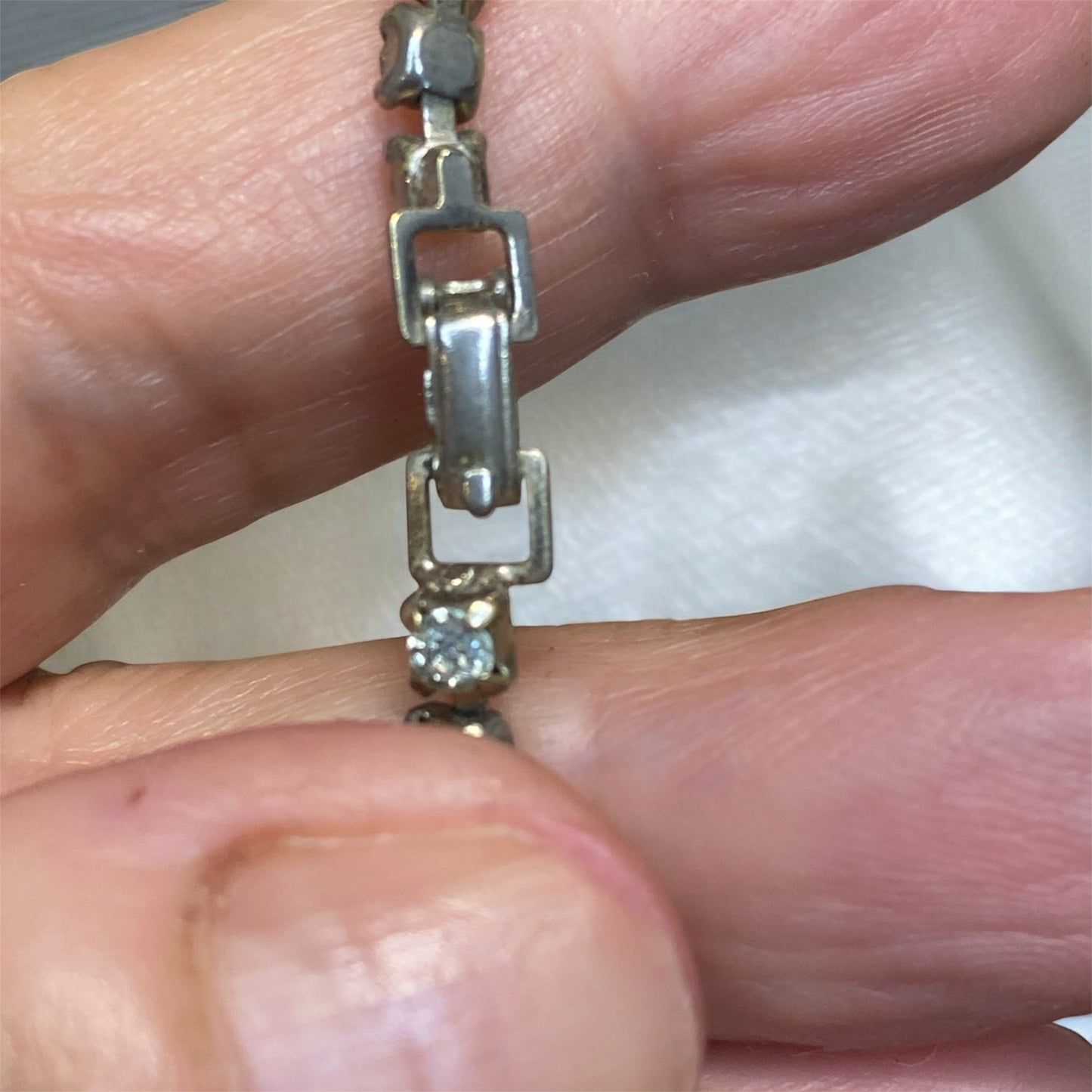 Vintage Rhinestone Drop Necklace | Estate Collection