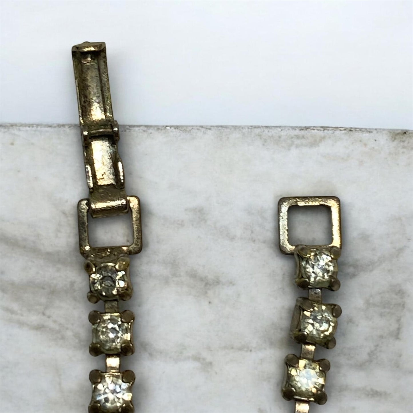 Vintage Rhinestone Drop Necklace | Estate Collection