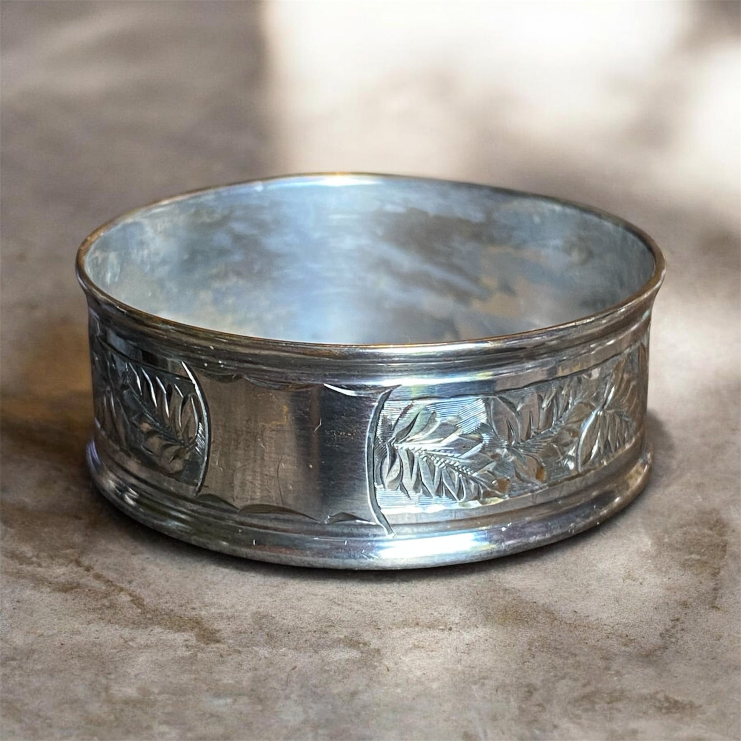 Charles Horner 1913 Sterling Silver Cuff with 14.70ct Madeira Citrine