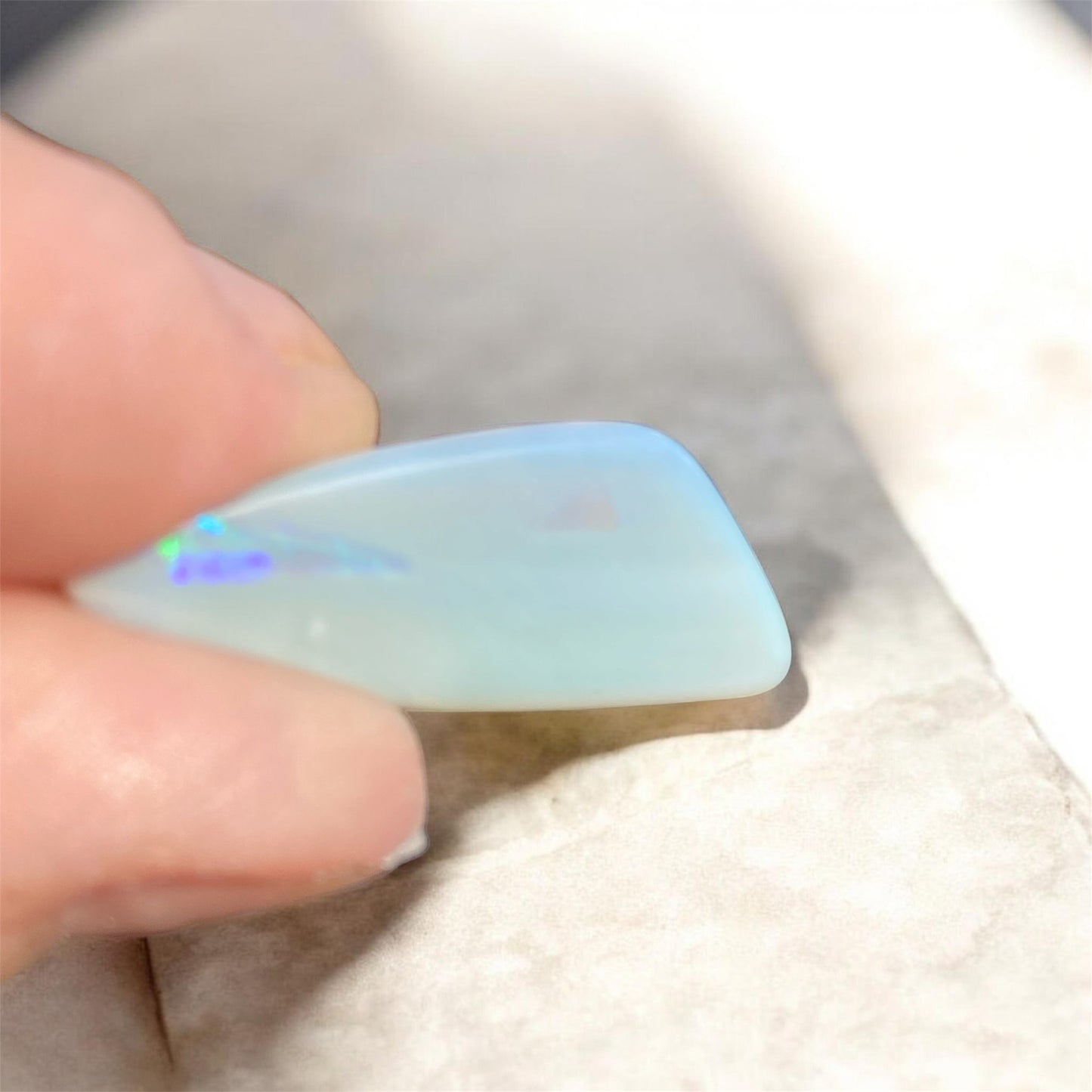 Mintabie Crystal Opal 27.00ct Freeform Cabochon