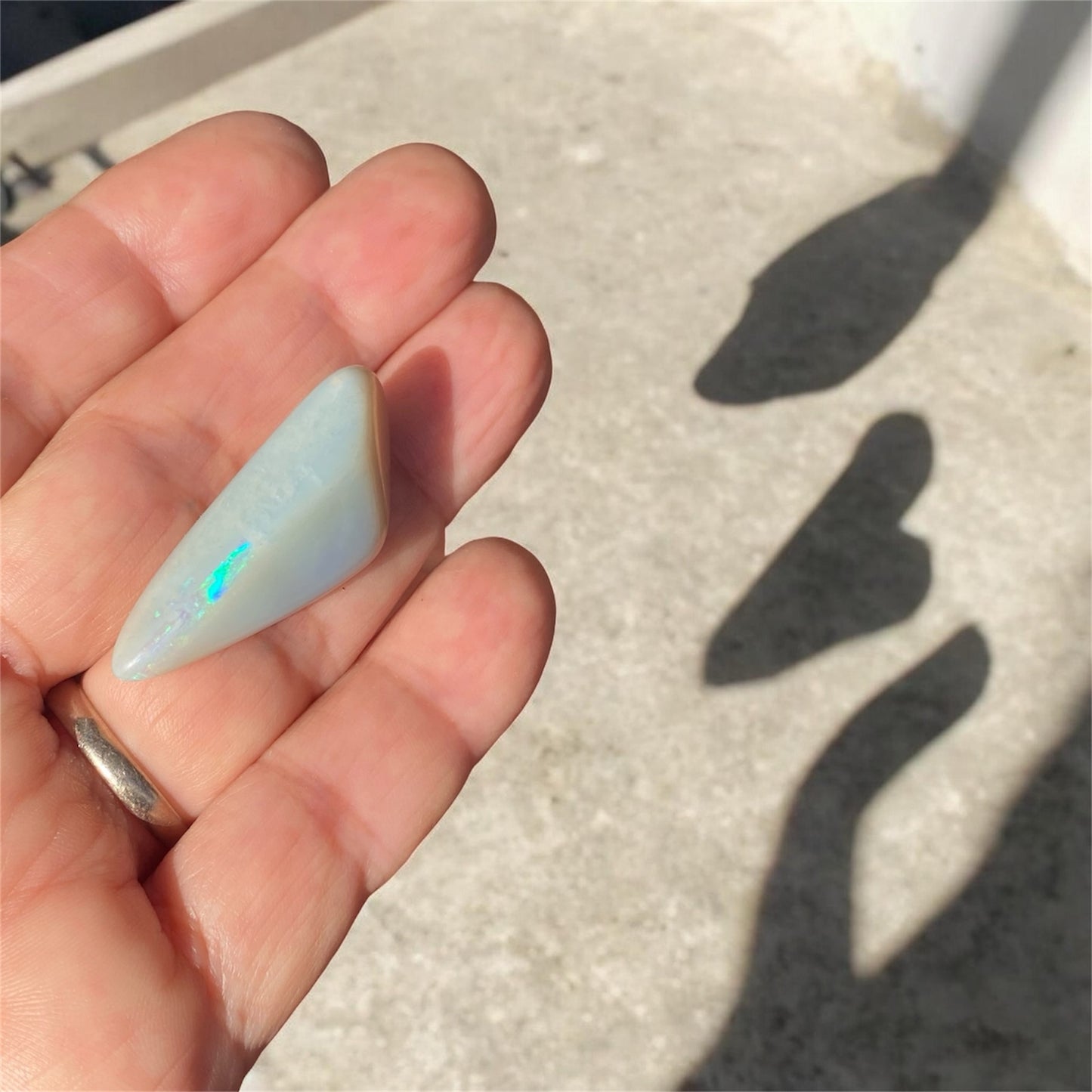 Mintabie Crystal Opal 27.00ct Freeform Cabochon