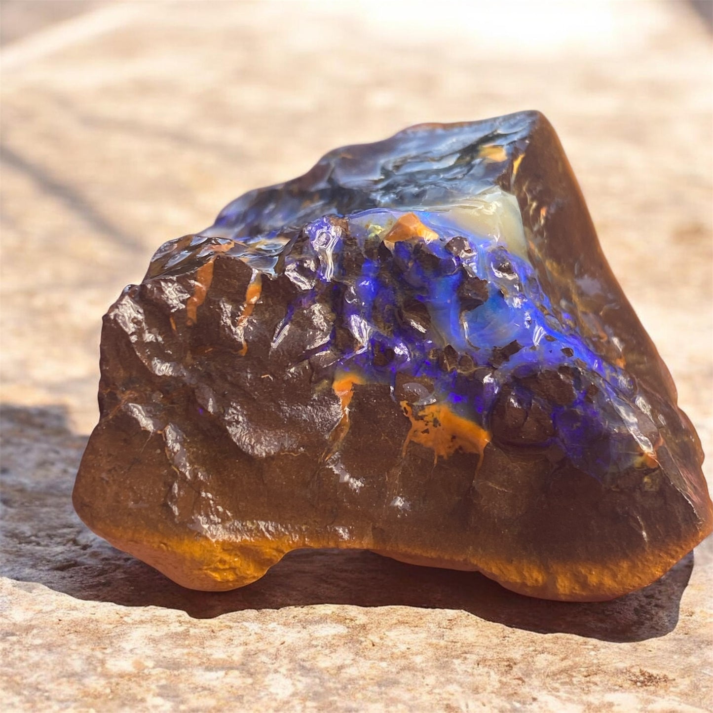 Natural Queensland Boulder Matrix Opal Specimen 360ct