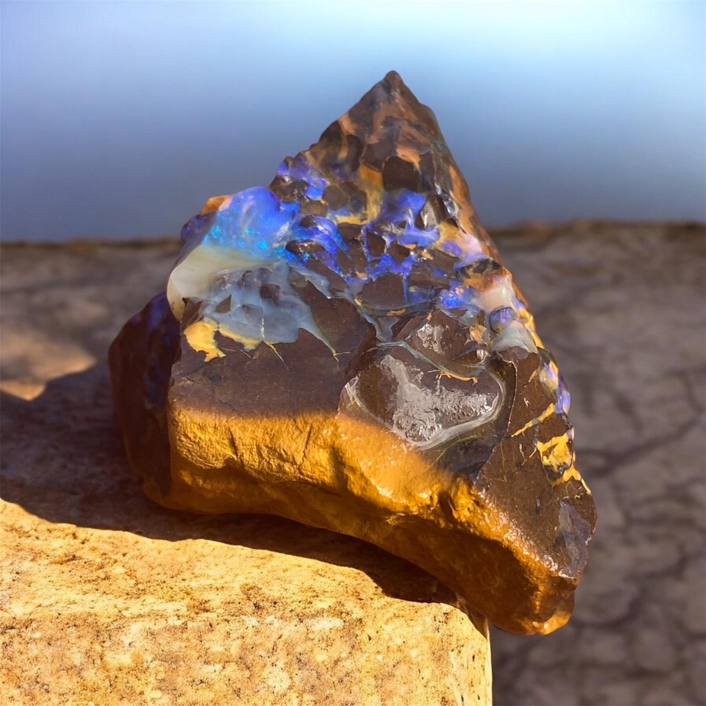 Natural Queensland Boulder Matrix Opal Specimen 360ct