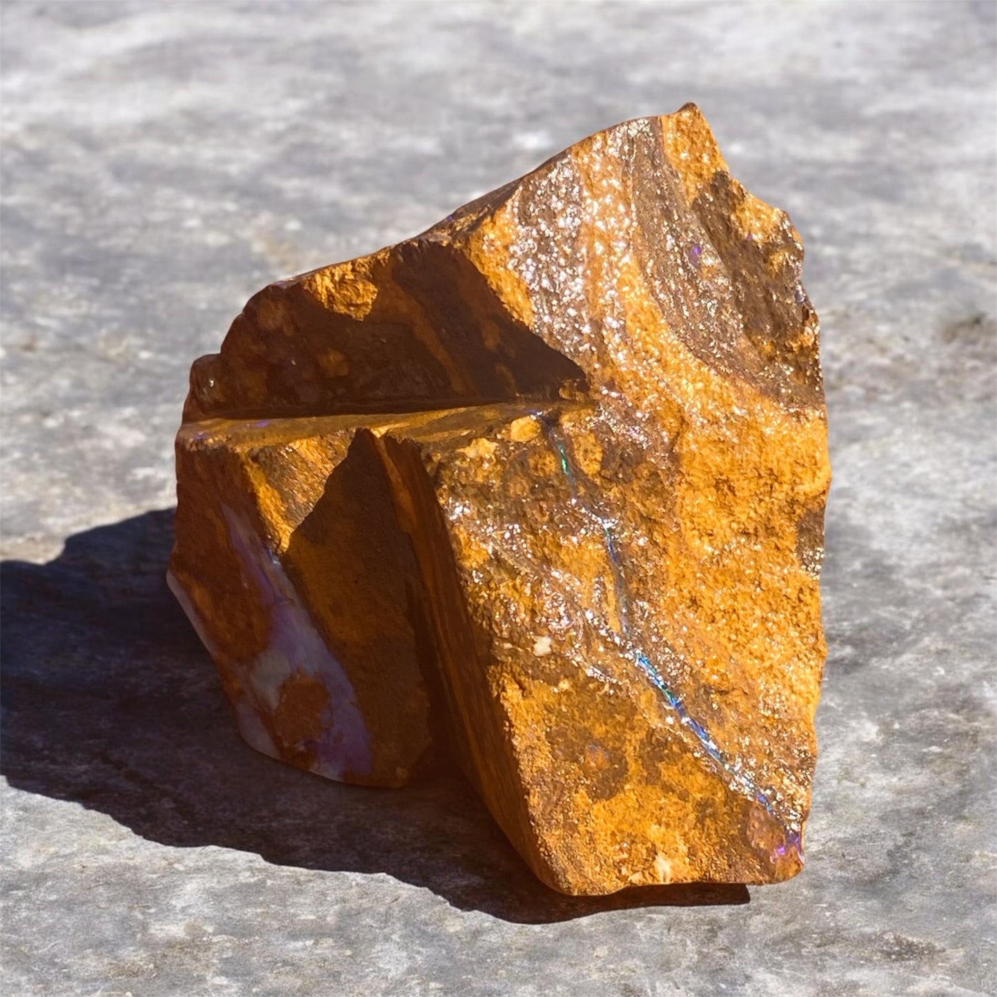 Natural Queensland Boulder Opal Specimen 123ct