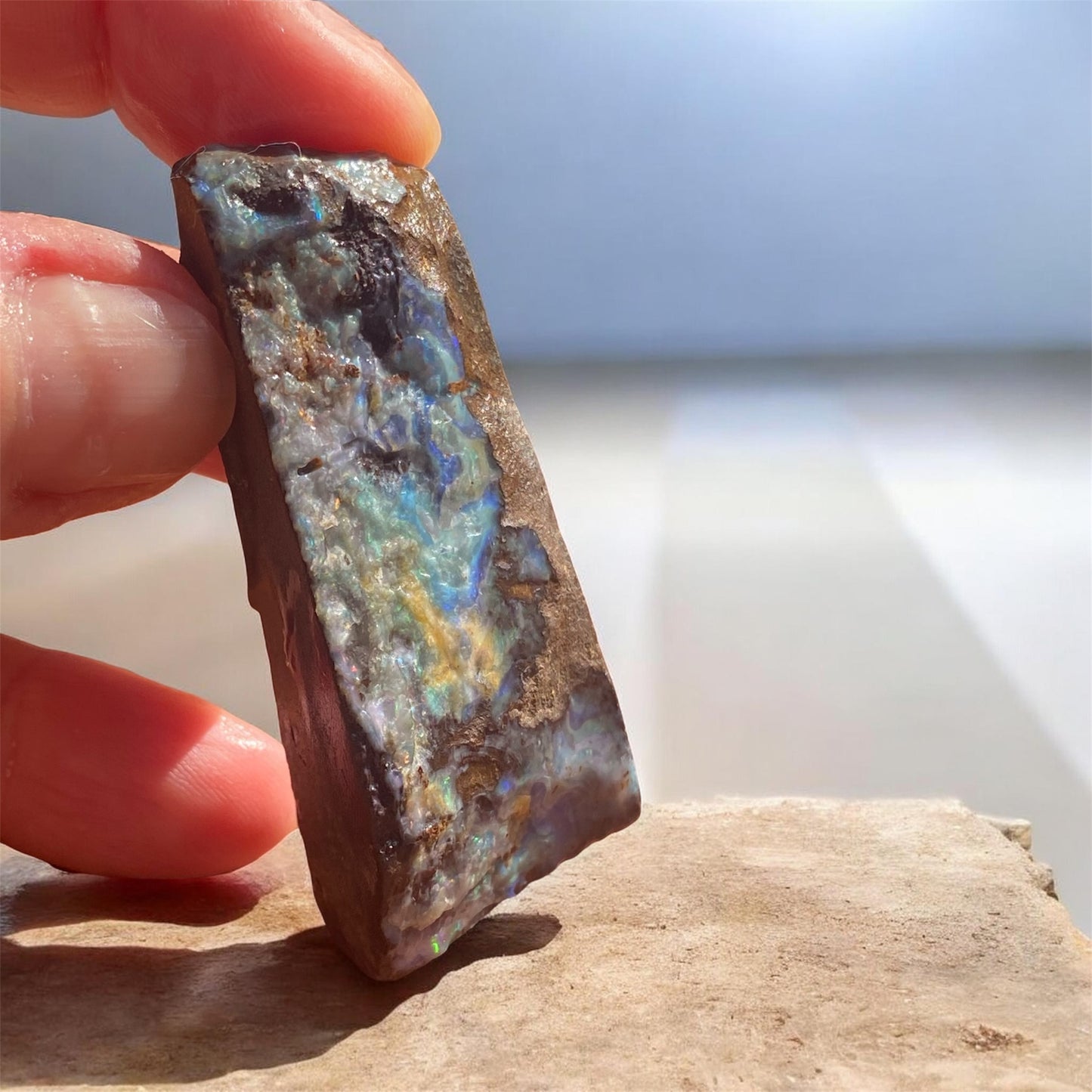 Natural Queensland Boulder Opal Split Specimen 188ct