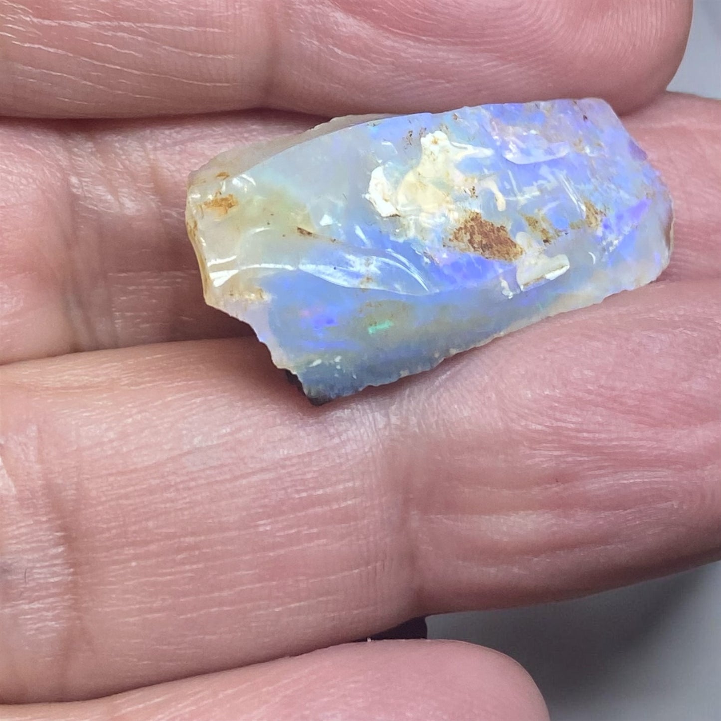 Natural Australian Crystal Opal Rough 19.55ct Free Form Specimen