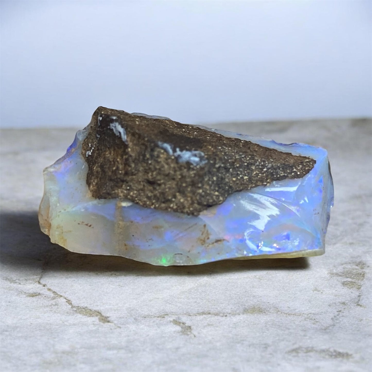 Natural Australian Crystal Opal Rough 19.55ct Free Form Specimen