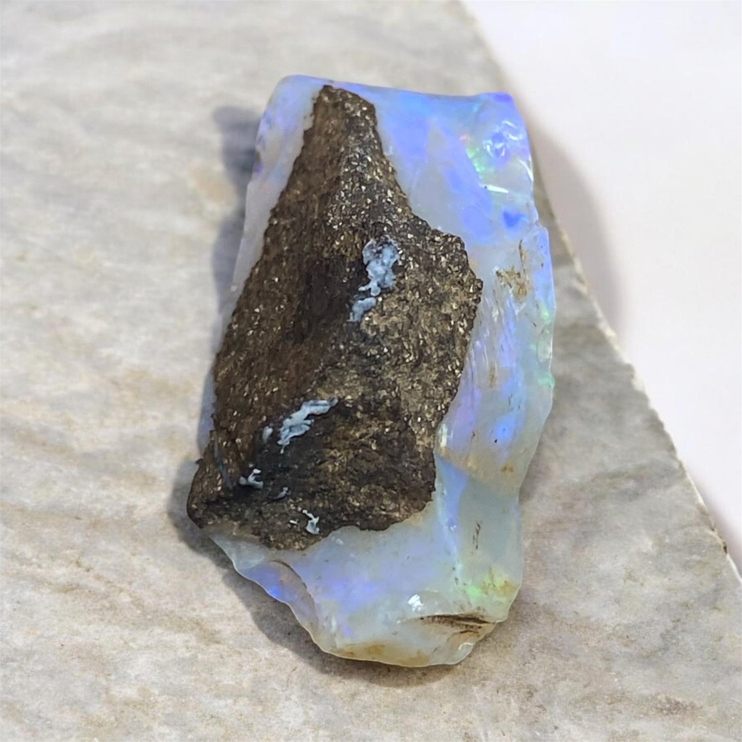 Natural Australian Crystal Opal Rough 19.55ct Free Form Specimen