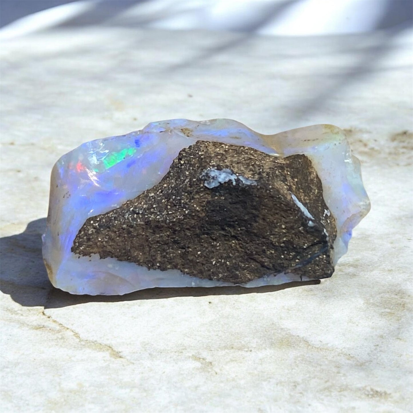 Natural Australian Crystal Opal Rough 19.55ct Free Form Specimen