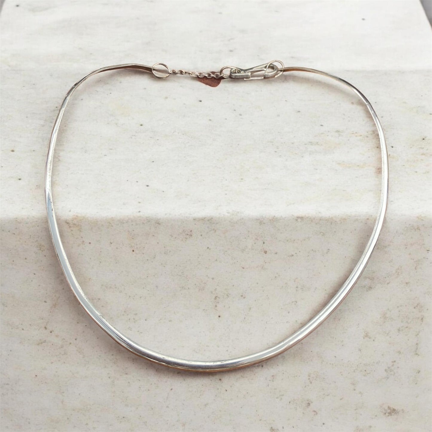 Handcrafted Sterling Silver Collier Necklace