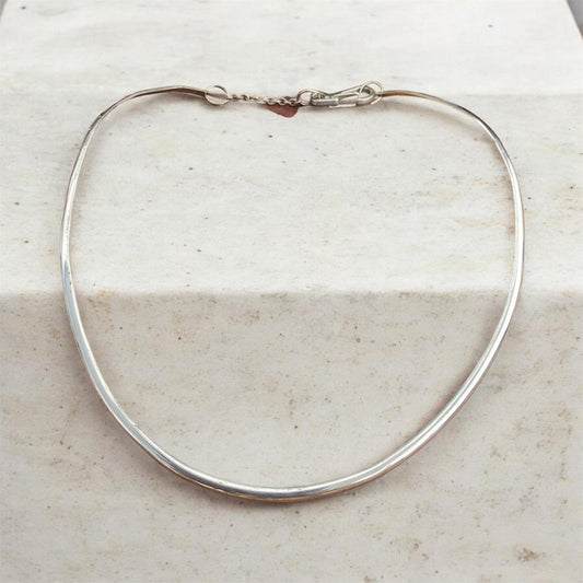Handcrafted Sterling Silver Collier Necklace