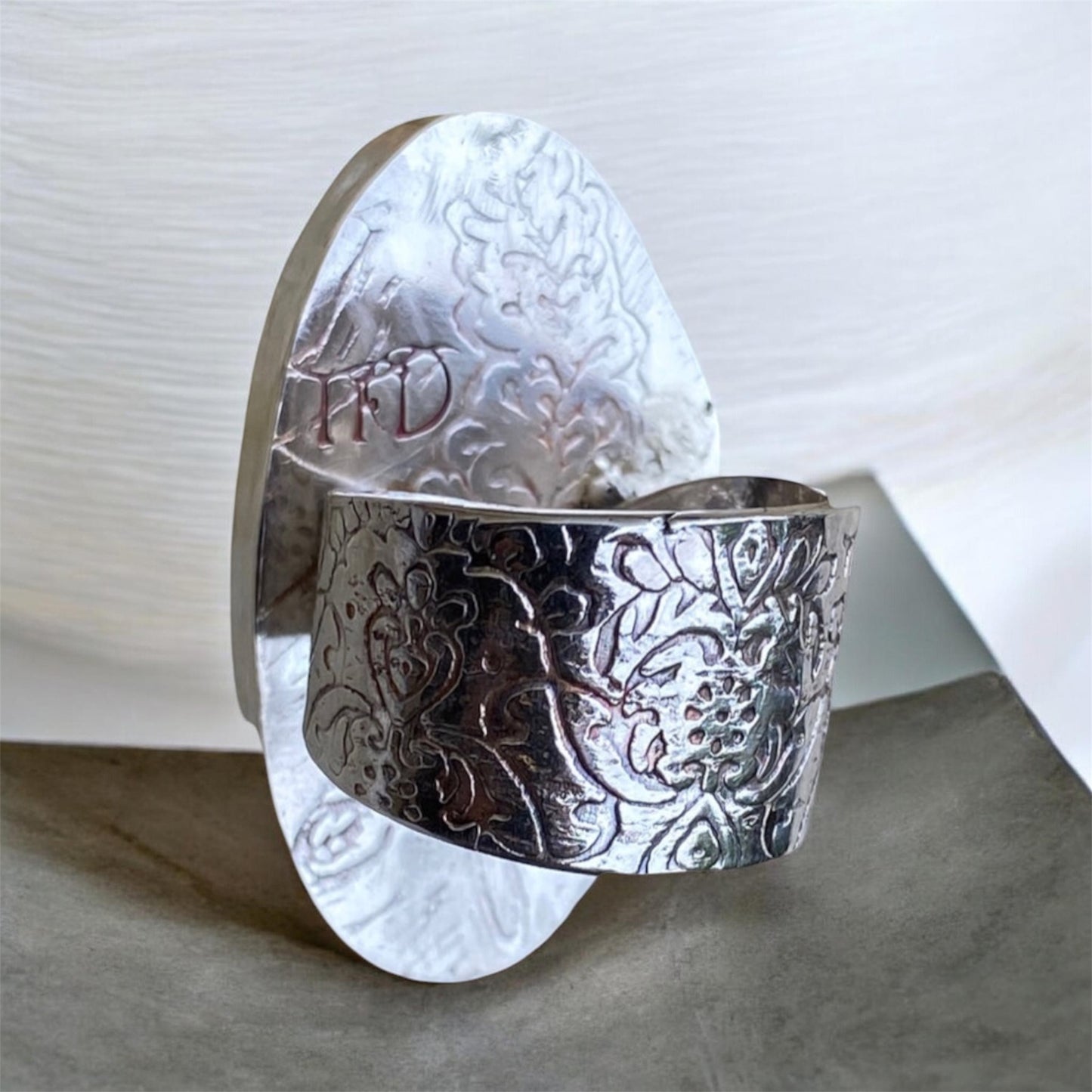 Handcrafted Sterling Silver Blue Lace Agate Statement Ring