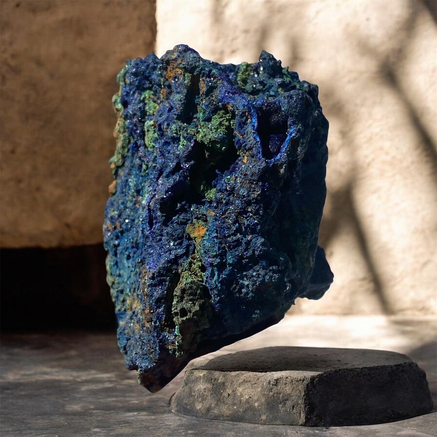 Natural Azurite Malachite Crystal Specimen 125g Display Mineral