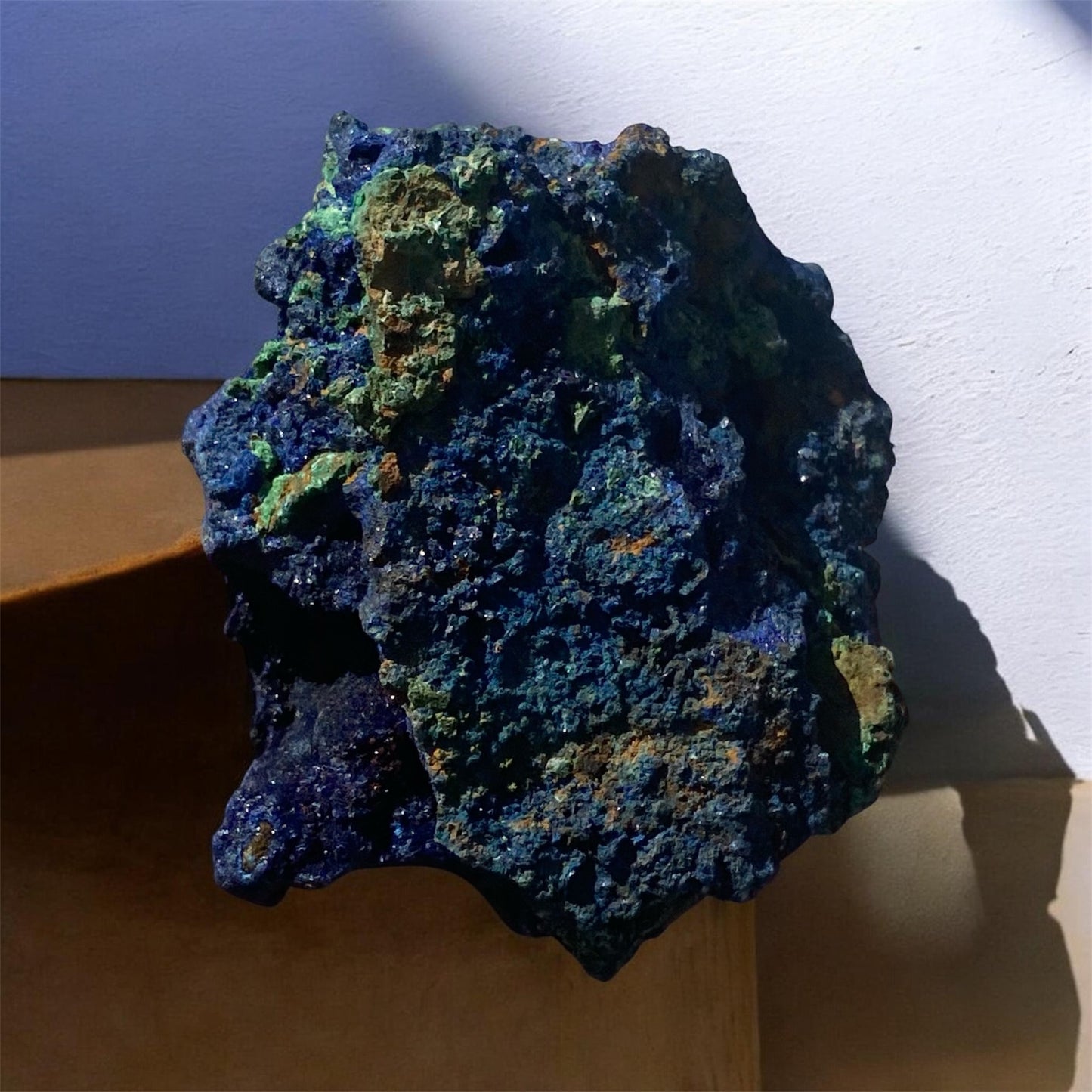 Natural Azurite Malachite Crystal Specimen 125g Display Mineral