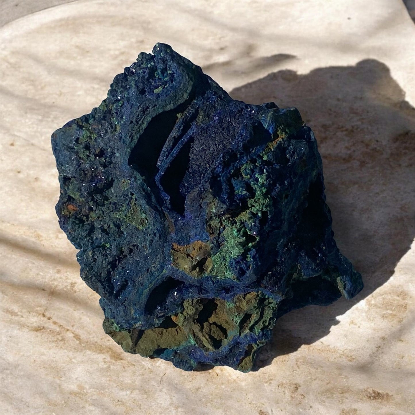 Natural Azurite Malachite Crystal Specimen 125g Display Mineral