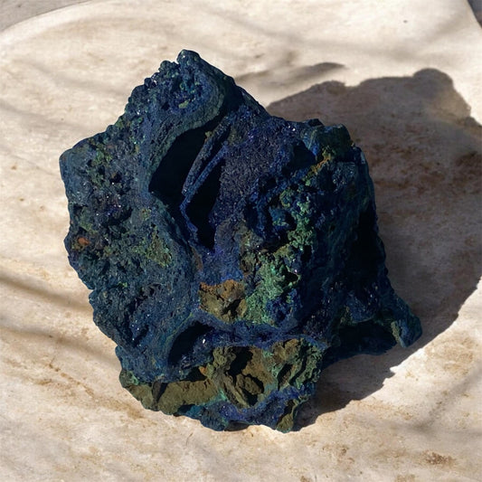 Natural Azurite Malachite Crystal Specimen 125g Display Mineral