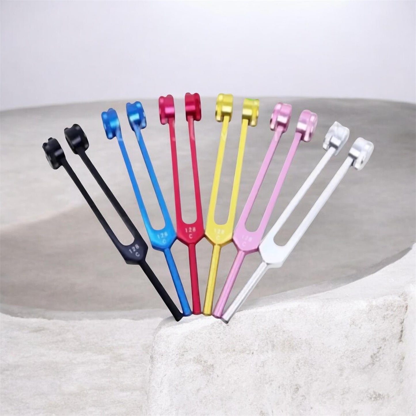 128Hz Weighted Aluminium Alloy Tuning Fork for Sound Healing and Vibrational Therapy