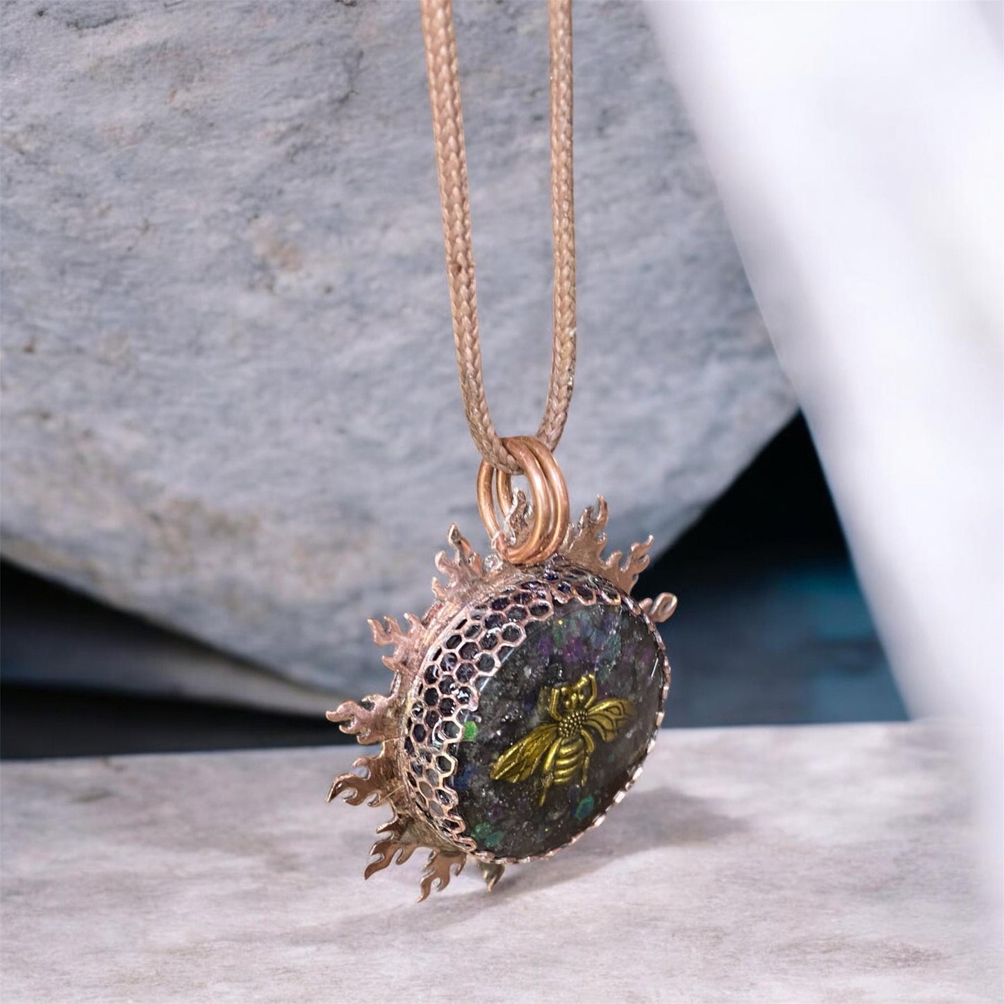 Custom Copper Pendant Restoration and Bail Redesign