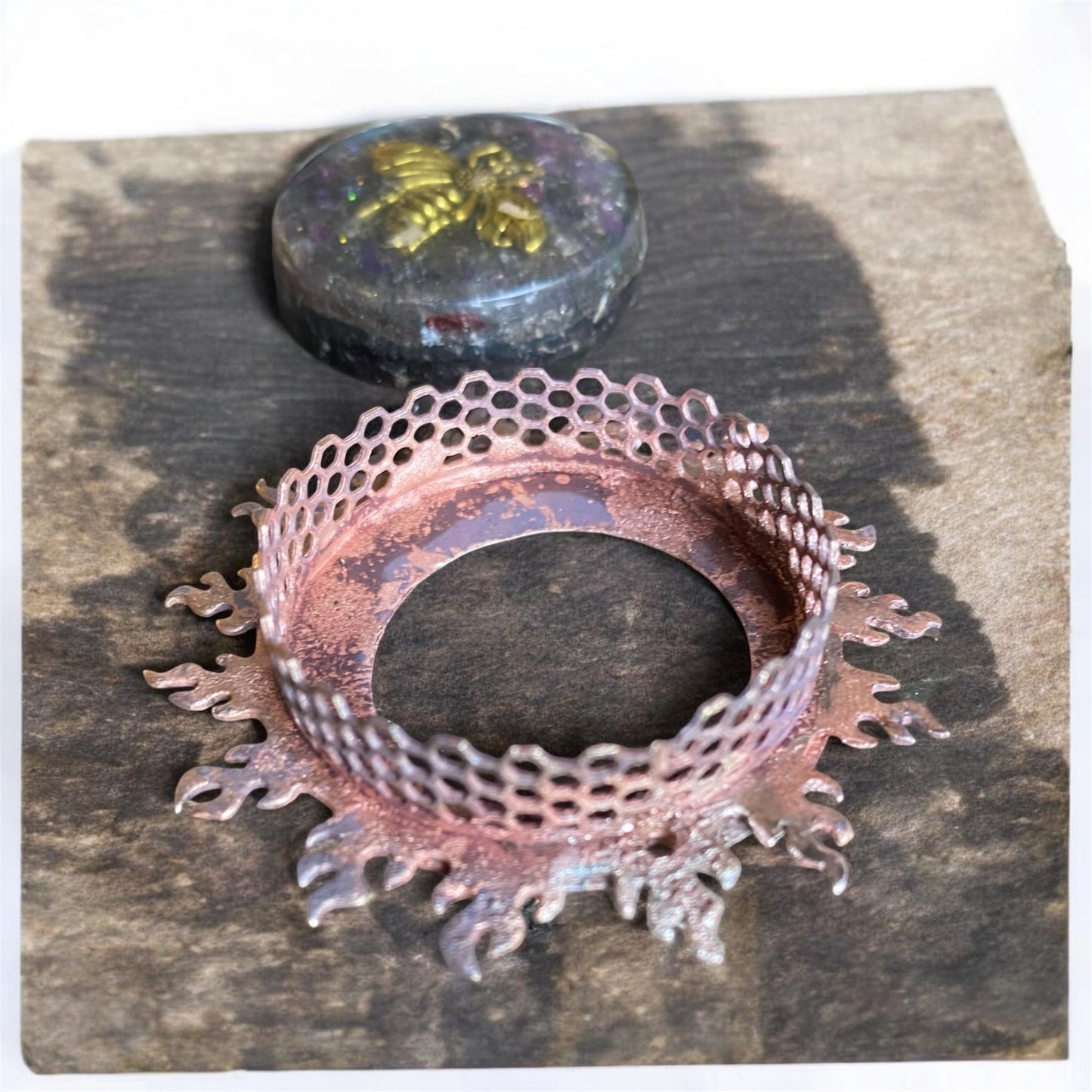 Custom Copper Pendant Restoration and Bail Redesign