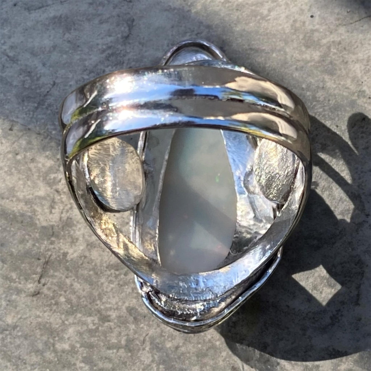 Custom Handcrafted Sterling Silver Opal Ring | Customer Supplied Opal
