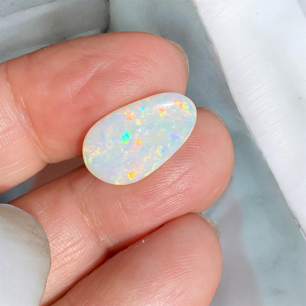 4.30 ct Natural White Opal Loose or Handmade Pendant