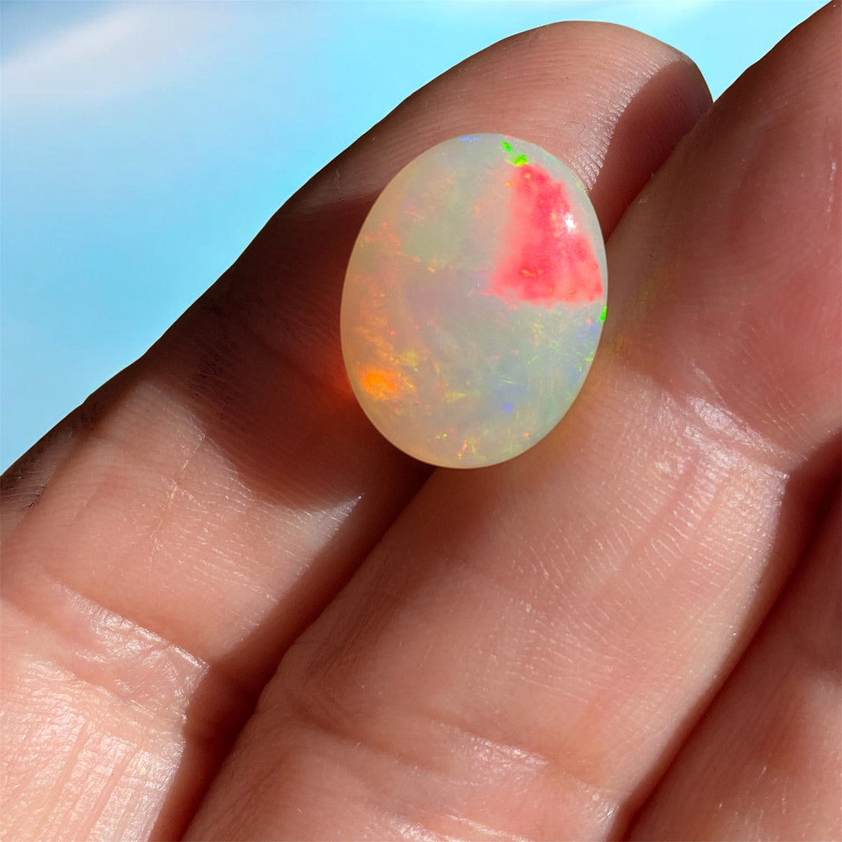 6.39 ct Australian Crystal Opal Loose or Silver Pendant