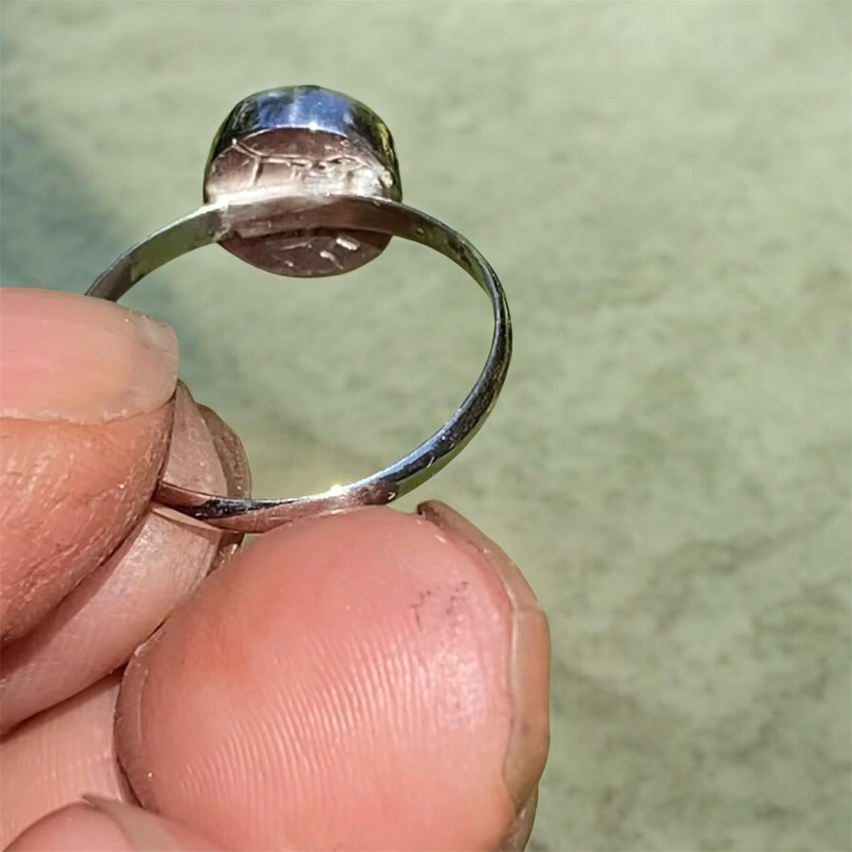 Handcrafted Mintabie Crystal Opal Sterling Silver Ring