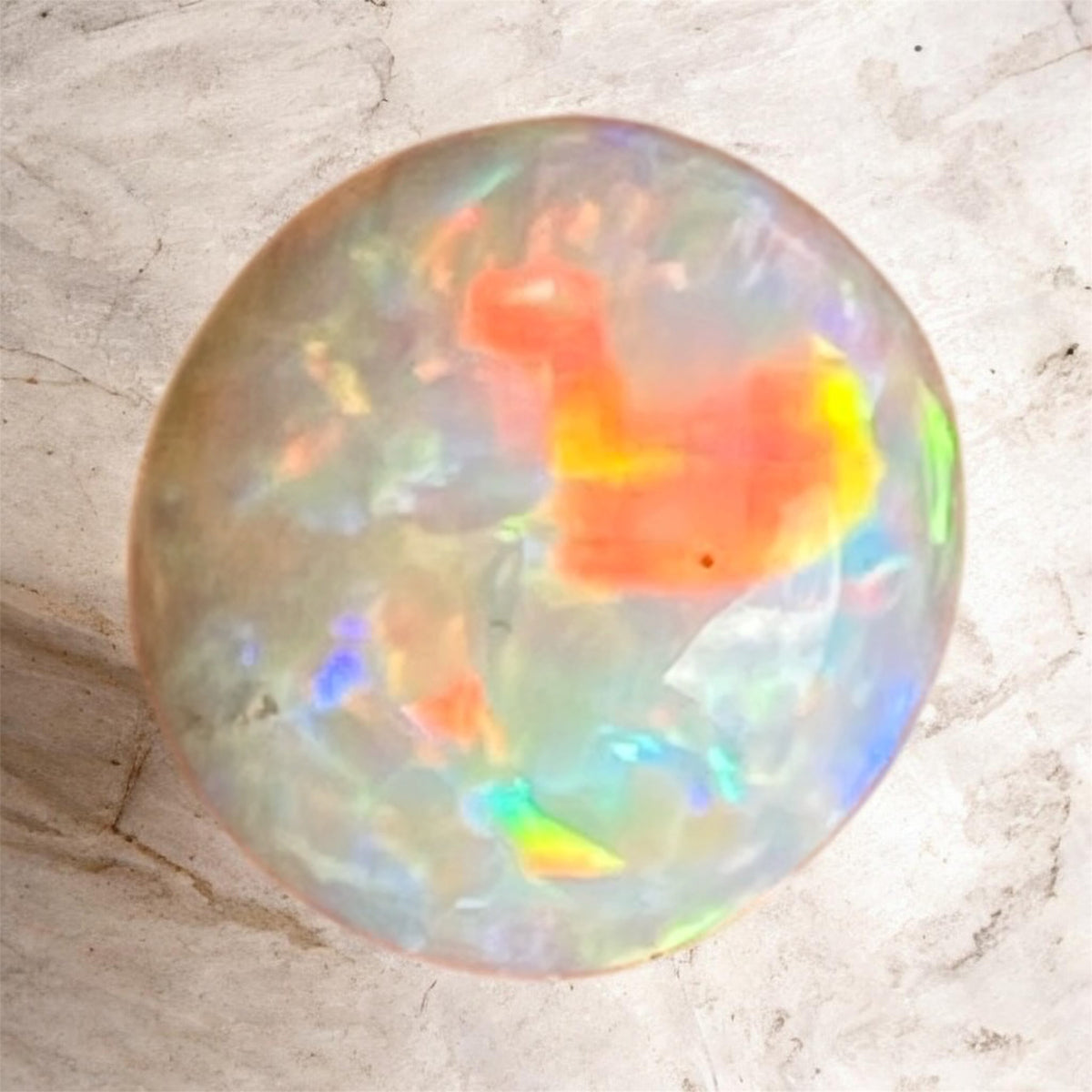 Handcrafted Mintabie Crystal Opal Sterling Silver Ring