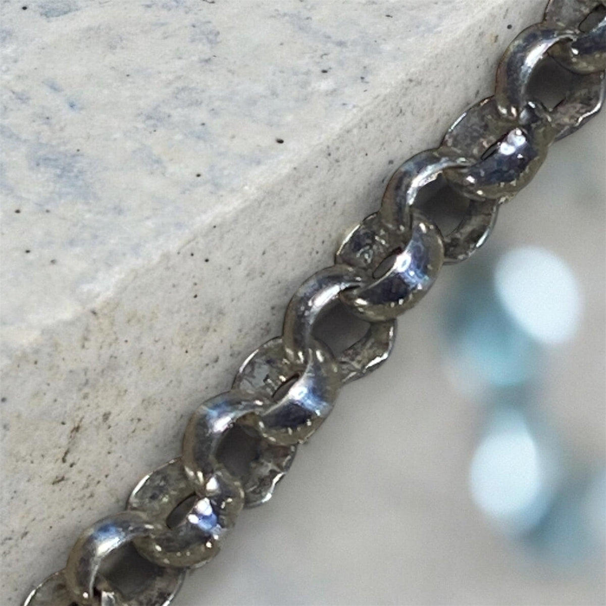 Heavy Sterling Silver Rolo Chain 62cm