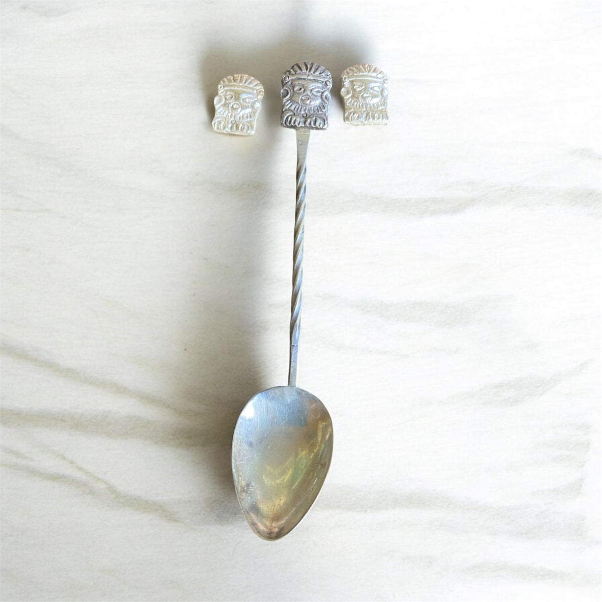 Upcycled Colombian Silver Spoon Earrings