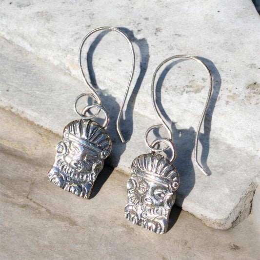 Upcycled Colombian Silver Spoon Earrings