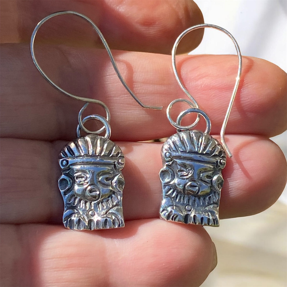 Upcycled Colombian Silver Spoon Earrings
