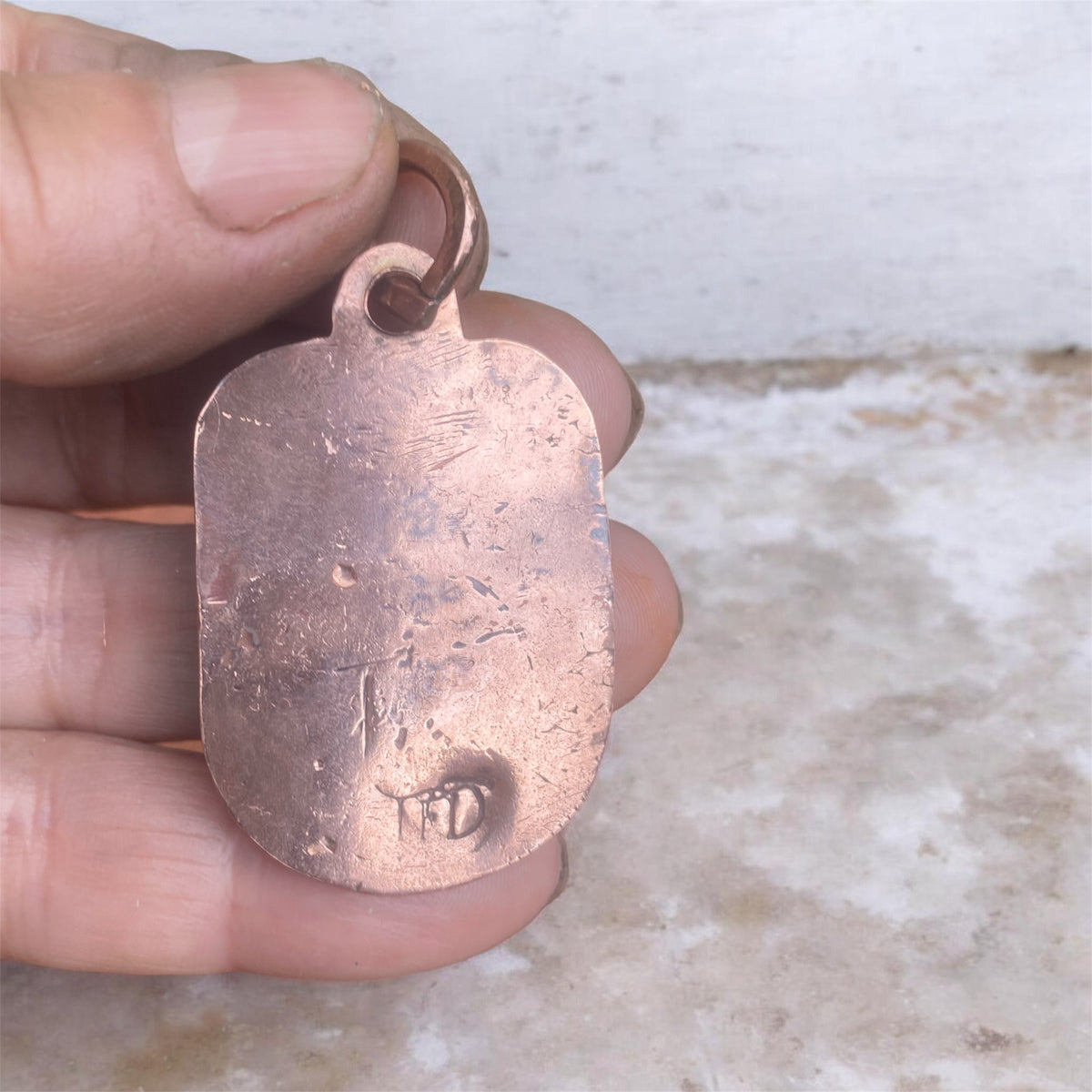 Handcrafted Copper Sunburst Pendant