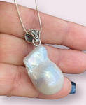 Baroque Freshwater White Pearl Pendant