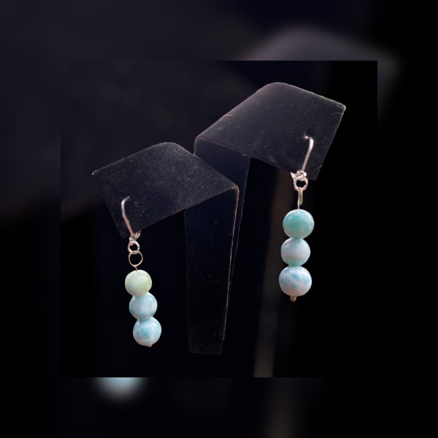 Handmade Larimar Earring Varieties