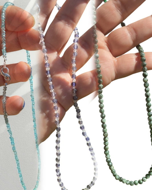 Natural Bead Chocker Necklaces