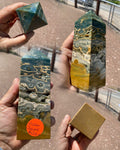 Natural Ocean Jasper Gemstone Tower Obelisk