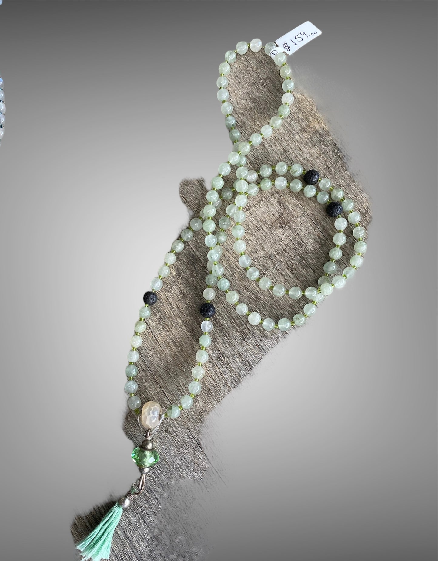 Handmade Prehnite Zen Mala Beads