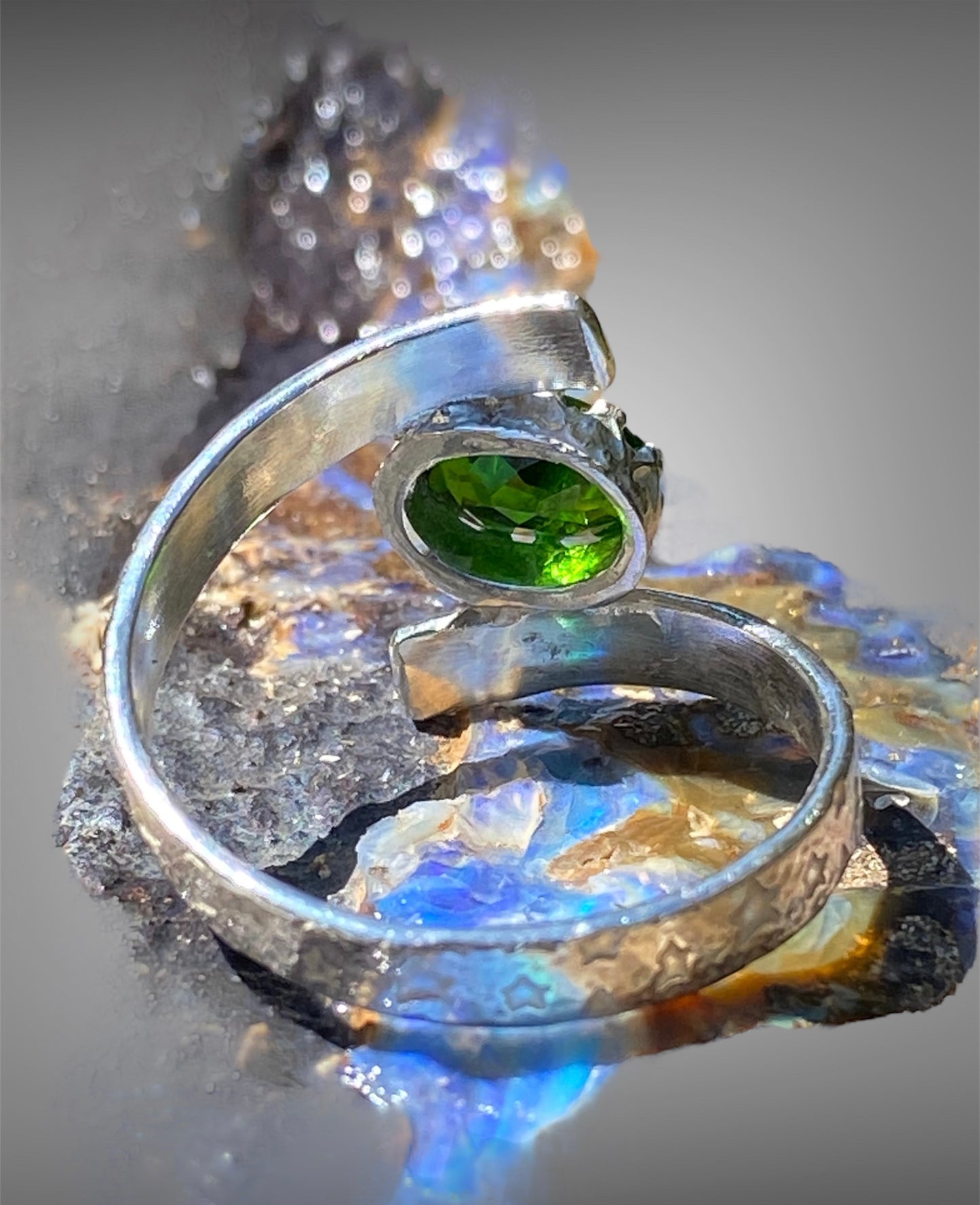 Handmade Chrome Diopside Sterling Silver Ring sold