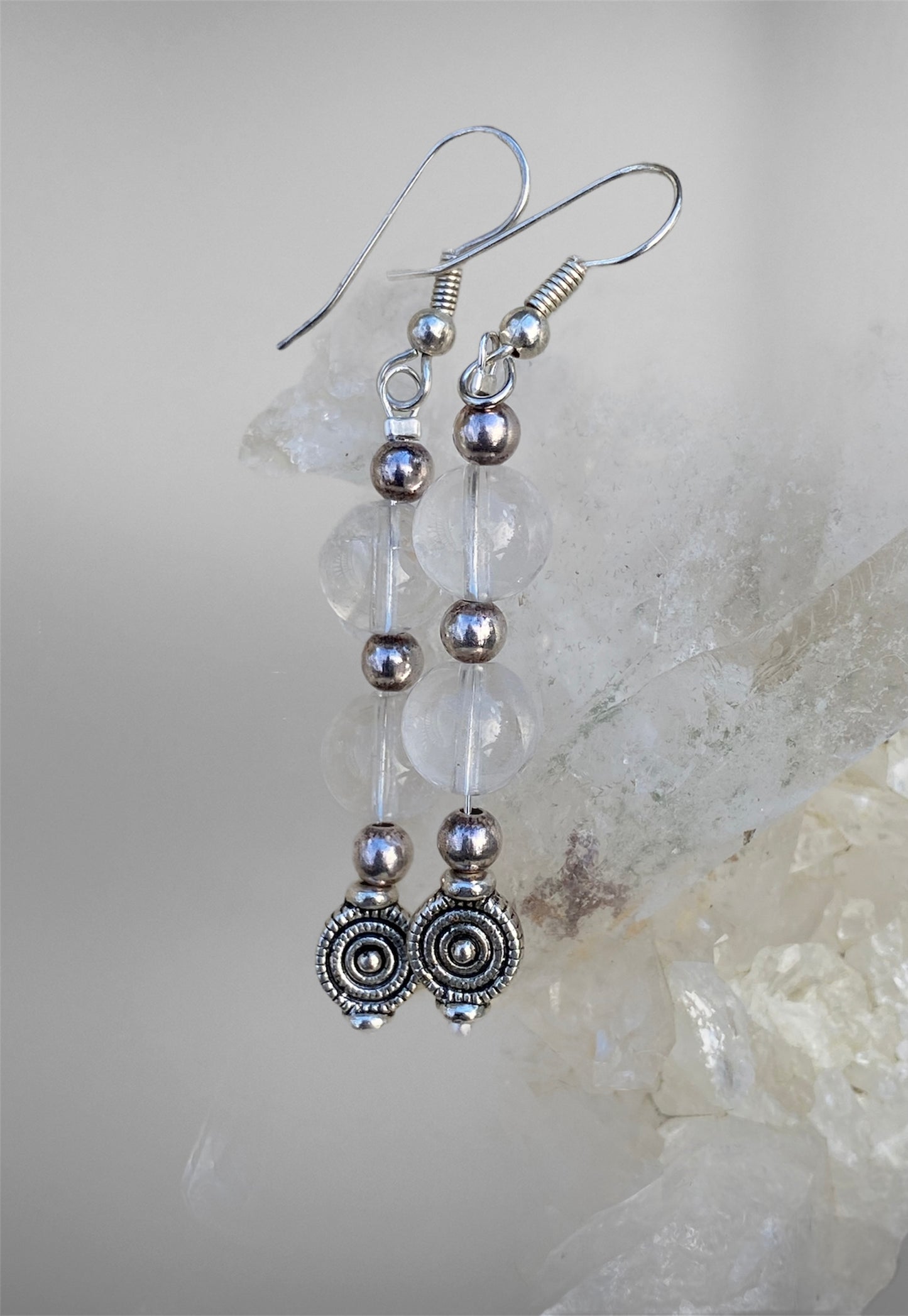 Rock Quartz Earrings