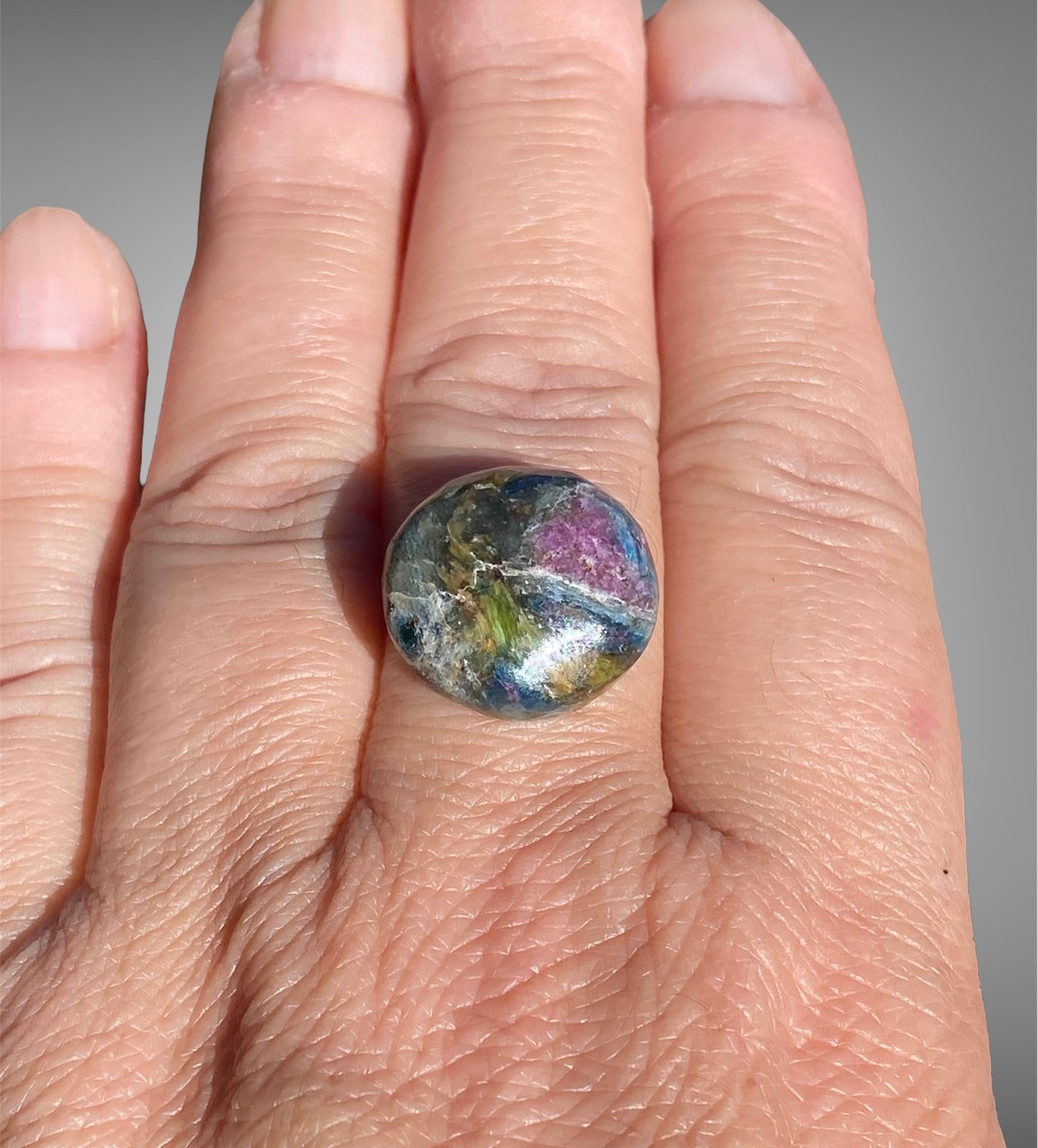 Handmade Sterling Silver Ruby in Kyanite Ring